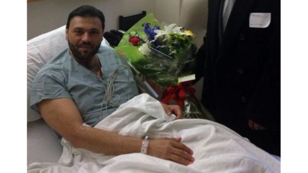 Yousef Al-Jarrah under supervision in the hospital. (Image courtesy of Alarabiya)