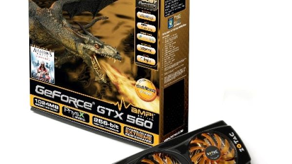 بطاقات الرسوم جي فورس جي تي إكس 560 GeForce GTX 560 الجديدة من زوتاك بطاقات الرسوم جي فورس جي تي إكس 560 GeForce GTX 560 الجديدة من زوتاك