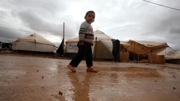 Zaatari camp on Tuesday after the rains hit (picture courtesy of UNICEF).