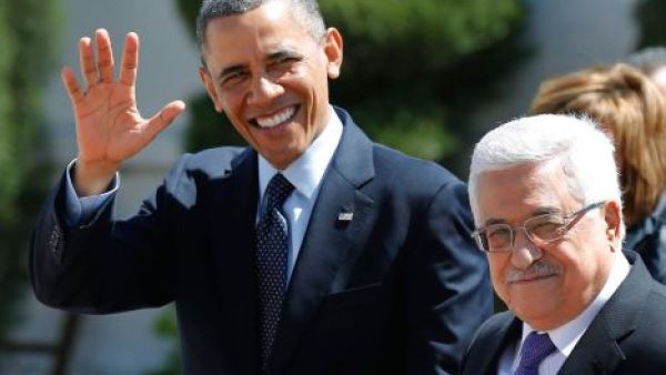 Abbas visited Obama a few weeks after Netanyahu made the trip to Washington. (AFP/File) Abbas visited Obama a few weeks after Netanyahu made the trip to Washington. (AFP/File)