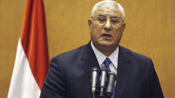 Egypt's interim president Adly Mansour issued a new protest law Sunday (File Archive/AFP)