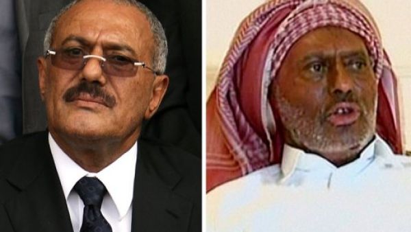 الرئيس اليمني علي عبد الله صالح كما بدا في كلمته الخميس مقارنته بما كان عليه قبل الاصابة