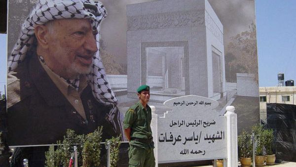 ضريح الزعيم الفلسطيني الراحل ياسر عرفات في رام الله 