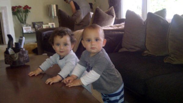Asala's twins at home