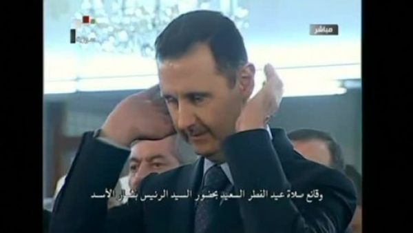 الاسد خلال صلاة العيد