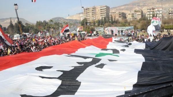 تظاهرة مؤيدة للاسد في دمشق