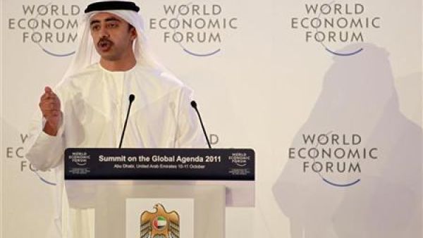 وزير خارجية الامارات العربية المتحدة الشيخ عبد الله بن زايد ال نهيان 

