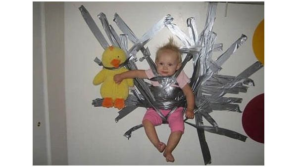 Saudi warns against ducK taping kids on the wall. (File photo).