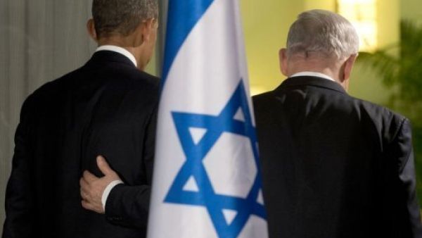 اوباما ونتانياهو خلال لقائهما في القدس