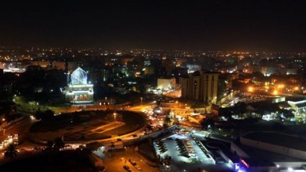 مشهد ليلي من العاصمة العراقية بغداد