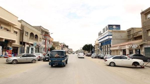 مشهد للاضراب العام الذي نفذه تجار بنغازي في 27 تشرين الثاني/نوفمبر
