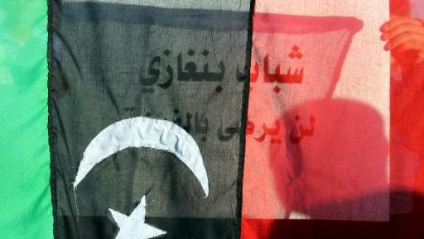 تظاهرة شبابية ضد الفدرالية في بنغازي عام 2012
