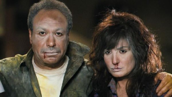 Actors Khaled Saleh and Olfat Imam (Photo: Febrayer Al-Aswad Facebook page)