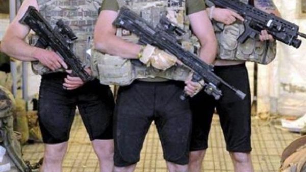 Bombproof underwear designed to protect the private parts of troops, politicans or business executives has gone on sale in the UAE (Photo courtesy of Los Angeles Times)