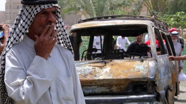 Eight suicide bombers killed six people in Iraq on Sunday in a wave of coordinated attacks on Baghdad. (AFP/File)