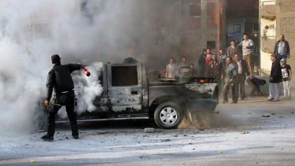 Muslim Brotherhood supporters clashed with police personnel in Cairo earlier this week (Khaled Kamel/AFP)