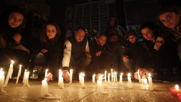 A vigil for the late minister was held in Beirut this weekend following Friday's bomb explosion (Anwar Amro/AFP)