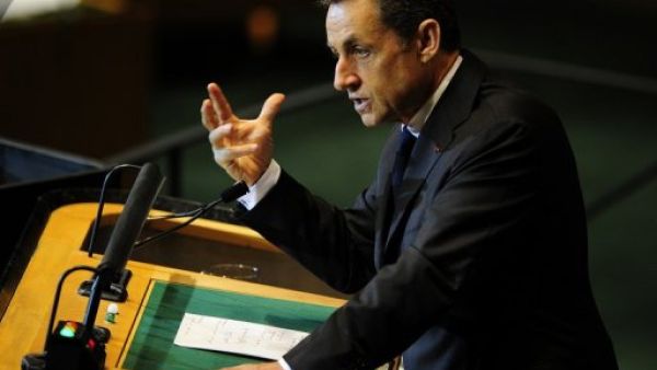 الرئيس الفرنسي نيكولا ساركوزي في نيويورك