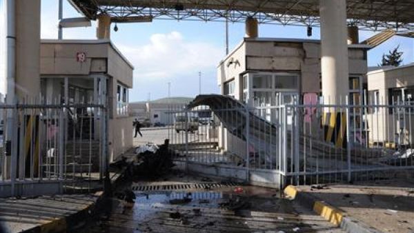 المعبر الحدودي السوري-التركي الذي شهد انفجارا سيارة مفخخة يوم الاثنين
