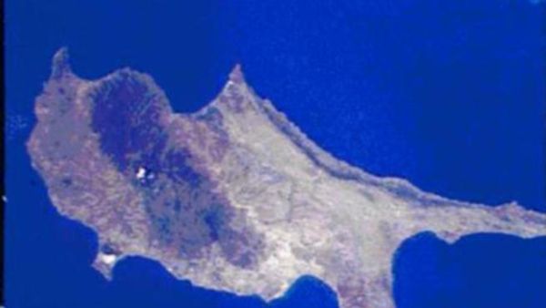 خارطة توضح جزيرة قبرص 