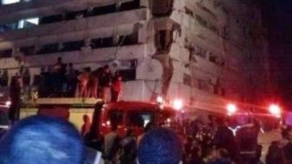 مبنى مديرية أمن الدقهلية بعد التفجير
