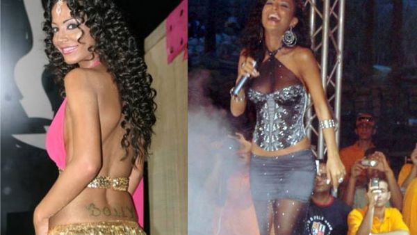 The provocative pictures Dolly posted of herself. (Image: Akhbar-today.com) 