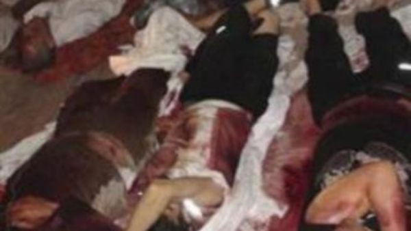 جثث قتلى في شوارع دوما