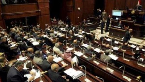 جلسة للجنة تعديل الدستور المصري في مجلس الشورى