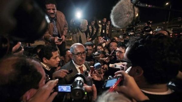 البرادعي لدى وصوله مطار القاهرة