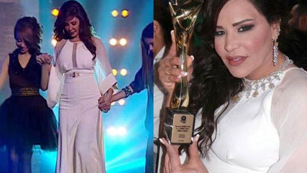 Competing ladies? Elissa and Ahlam have no problem with wearing the same dress! (Image: Facebook)