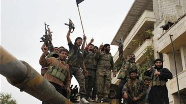 اعضاء في الجيش السوري الحر في ادلب