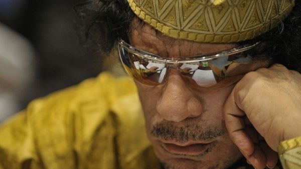Forlorn Gaddafi- will he fight or flee as the US has already written him out, it looks like he is finally staring the end in the face.