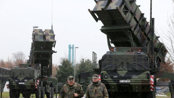 Patriot missile launchers 
