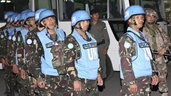 قوات حفظ السلام الذين اطلق سراحهم في عمان يوم السبت 
