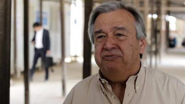 انطونيو جوتيريس رئيس المفوضية العليا لشؤون اللاجئين التابعة للامم المتحدة