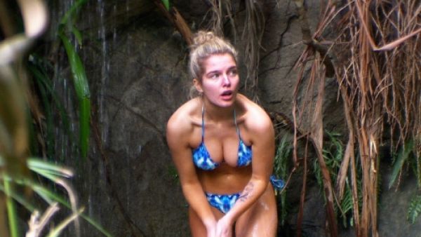 Helen Flanagan couldn't get enough of flashing her ample assets on TV's 'I'm a Celebrity' last year (Photo: Anorak)