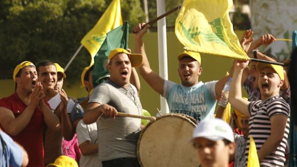 Hezbollah supporters at a rally in Lebanon (file photo)