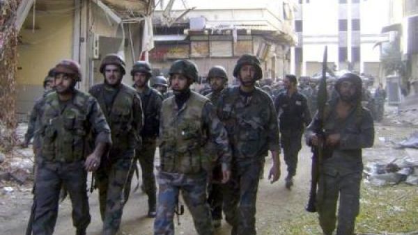 قوات من الجيش السوري في حمص
