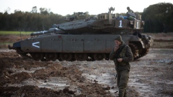 Israel also has deployed more tanks to its border with Gaza this week due to increasing tensions between Israelis and Palestinians residing in the territory after Jewish soldiers killed a three-year-old girl this week (Menahem Kahana/AFP)