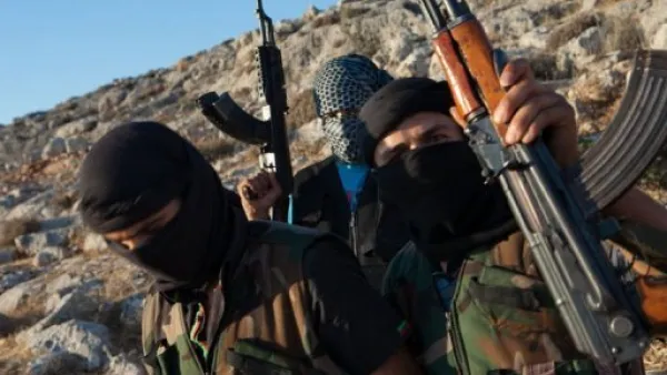مقاتلون من الجيش السوري الحر في ادلب
