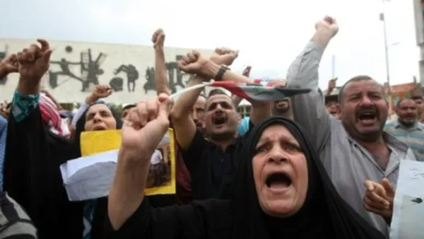 تظاهرة في بغداد بعد صلاة الجمعة في ساحة التحرير
