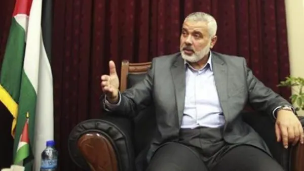 رئيس الوزراء الفلسطيني المقال اسماعيل هنية