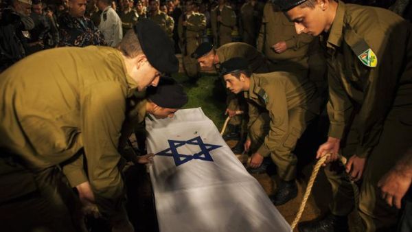 جنازة الجندي الاسرائيلي القتيل