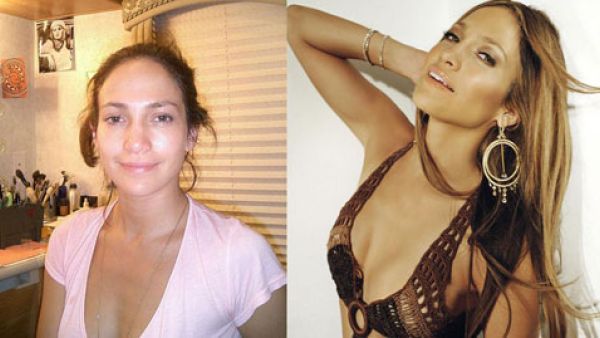 جنيفير لوبيز مع-بدون ماكياج! جنيفير لوبيز مع-بدون ماكياج!