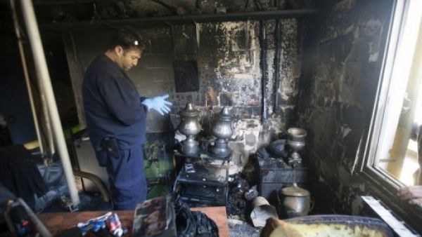 احراق مكاتب نادي كرة قدم في القدس 