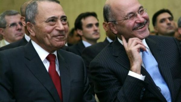 رئيس الوزراء الكردي برهم صالح ونظيره الاردني معروف البخيت