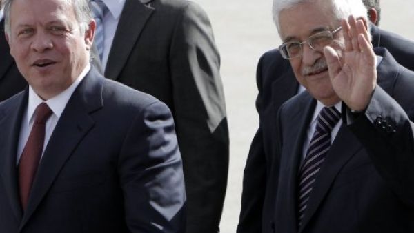 العاهل الاردني عبد الله الثاني والرئيس الفلسطيني محمود عباس