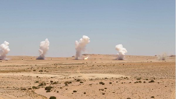 مشهد من المناورات