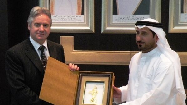 John Butler, Commissioner with H.E. Dr. Abdulla Ghareeb Alboshi