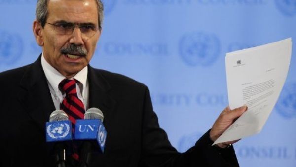 السفير اللبناني الى الامم المتحدة نواف سلام يعلن استلام طلب عضوية دولة فلسطين في نيويورك